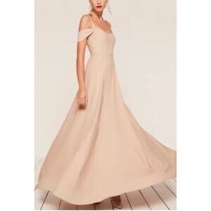 Reformation Poppy Maxi Dress Champagne NEW 8 Bridesmaid Wedding Tank Full Length